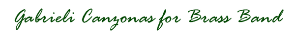 Gabrieli Canzonas